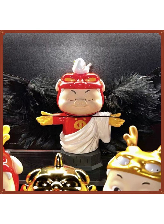 Genuine Pig Man MBTI Personality Series Creative Trendy Play Blind Box Ornaments Doll Toy Hand-made Birthday Gift